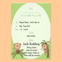 Petites invitations de fête d'anniversaire de sing invitations
