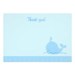 Petites notes plates de Merci de baleine bleue Invitation Personnalisable
