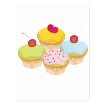 Petits gâteaux carte postale