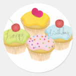 Petits gâteaux d'anniversaire autocollants