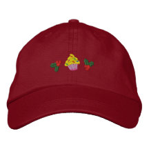 Petits gâteaux mignons de Noël Chapeau Brodé