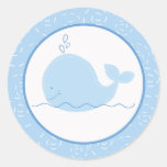 Petits joints d'enveloppe de baleine bleue/hauts d autocollant