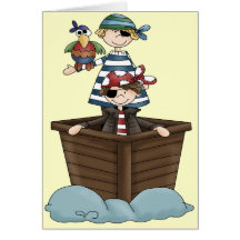 Petits pirates carte de vœux