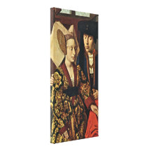 Petrus Christus - StEligius in zijn workshop Canvas Print