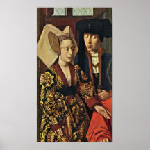 Petrus Christus - StEligius in zijn workshop Print