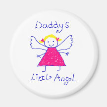 Peu d'ange du papa magnets pour réfrigérateur