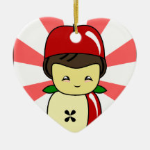 Peu de garçon de Kawaii Apple avec des graines Décorations De Noël