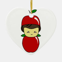 Peu de garçon de Kawaii Apple Ornements