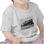 Peu de machine à vapeur vintage d'ami du train du  t-shirt