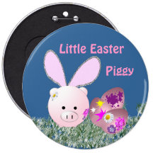 Peu de Pâques porcine Badges Avec Agrafe