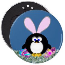 Peu de pingouin de Pâques Badge Avec Épingle