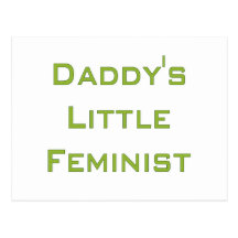Peu du papa féministe carte postale