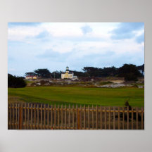 Phare au crépuscule affiches