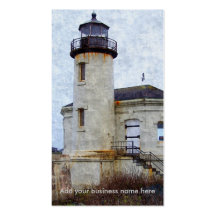 Phare de rivière de Coquille Cartes De Visite Personnelles