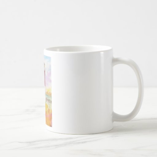Phare en pastel tasse