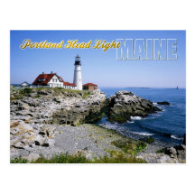 Phare principal de Portland, cap Elizabeth, Maine Cartes Postales