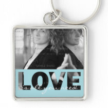 Photo carrée Keychain (grand) | en métal d'amour c