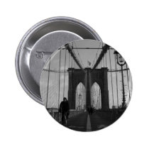 Photo de pont de Brooklyn badges publicitaires