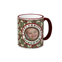 Photo de vacances de grand-maman de Joyeux Noël Tasses À Café