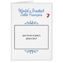 Photo faite sur commande ! Mondes plus grand Selle Carte