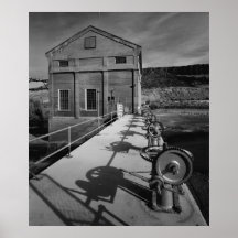 Photo industrielle - vitesses de levage de central posters