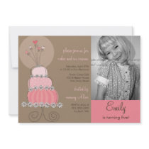 Photo rose douce Invitati de fête d'anniversaire d
