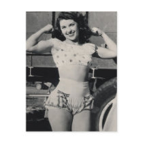 Photo vintage de fille de muscle de cirque