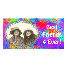 Photocard de célébration de meilleurs amis cartes de vœux avec photo