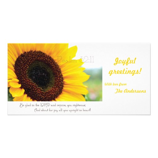 Photocard d'écriture sainte de 32:11 de psaume cartes avec photo
