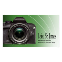 Photographe professionnel de "appareil-photo" -, p cartes de visite personnelles