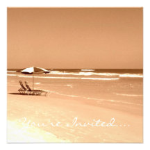 Photographie démodée de Daytona Beach Invitations Personnalisées