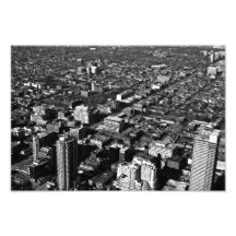 photographie noire et blanche de ville de Toronto