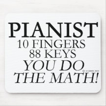 Pianist 10 Vingers 88 Sleutels Muis Mat