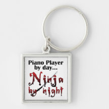 Pianiste Ninja Porte-clefs