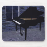 Piano door het Venster: Douane Mousepad Muis Mat