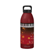 piano sleutels waterfles