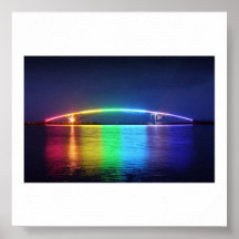 PIC de pont en arc-en-ciel Posters