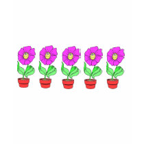 pièce en t de pot de fleur t-shirt