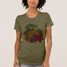 Pièce en t du paradis du perroquet t-shirts