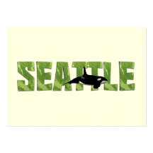 PIÈCE EN T Seattle Modèle De Carte De Visite