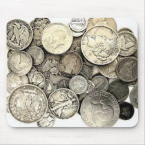 Pièces de monnaie argentées des USA