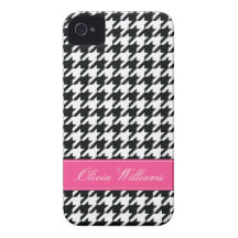 Pied-de-poule élégant coques Case-Mate iPhone 4