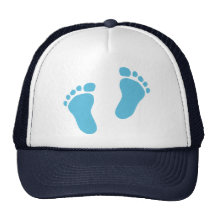 Pieds de bébé casquettes