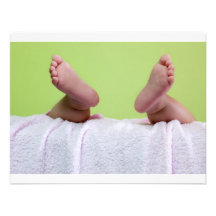 Pieds de bébé invitations