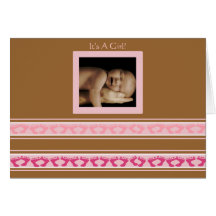 Pieds mignons de bébé d'Annoucement de bébé votre  Carte De Vœux