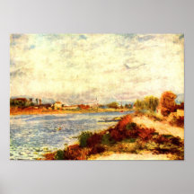 Pierre Renoir - la Seine à Argenteuil Poster