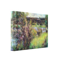 Pierre Renoir - la Seine chez Chatou Toile Tendue