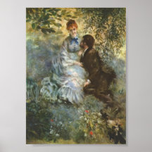 Pierre Renoir - paire d'amants Poster