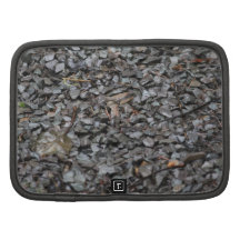 Pierres noires de gravier agenda folio