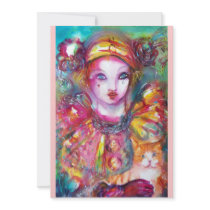 PIERROT AVEC la partie de mascarade de CAT/mardi g